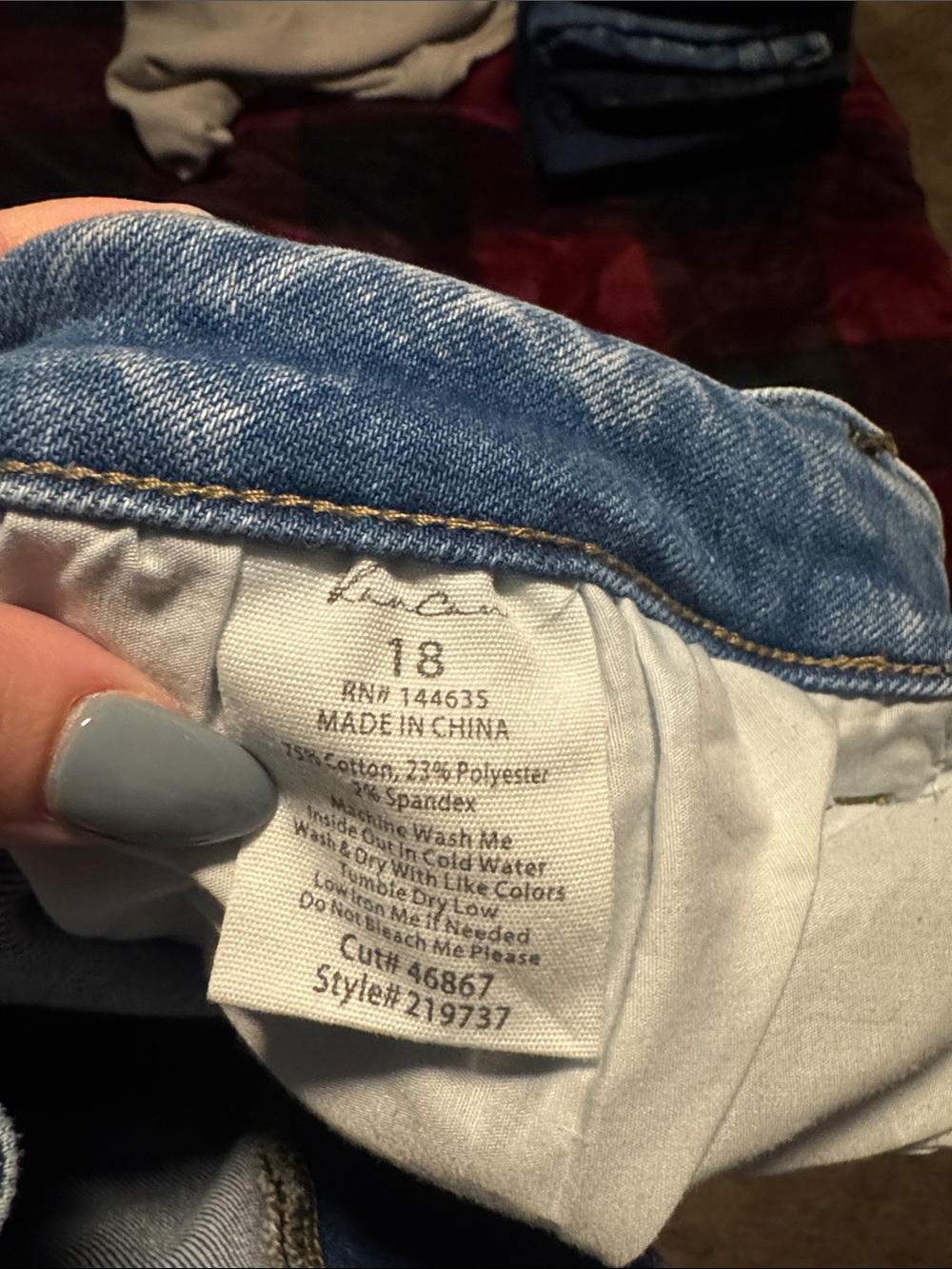 Maurices Light Blue Stretch Denim Jeggings - Size 18